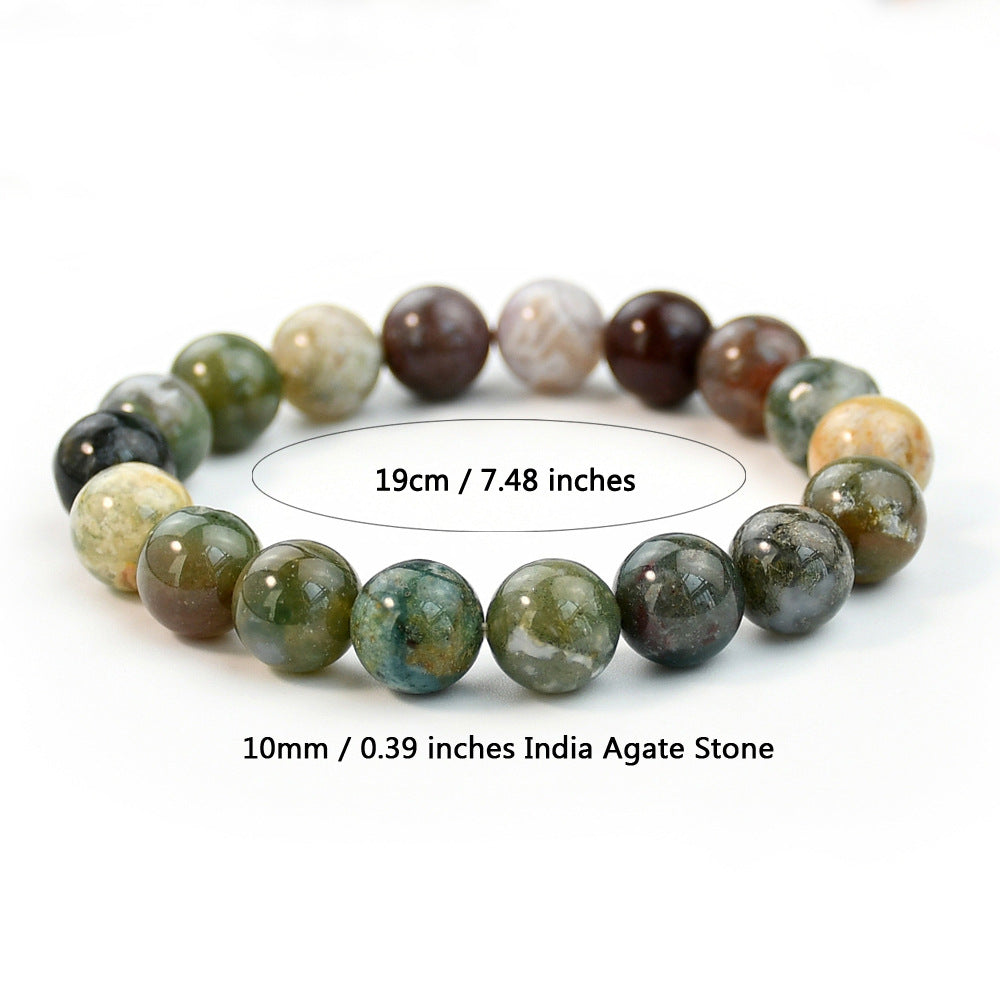 Agate Stone Beaded Male And Female Personality Twin Style Bracelets