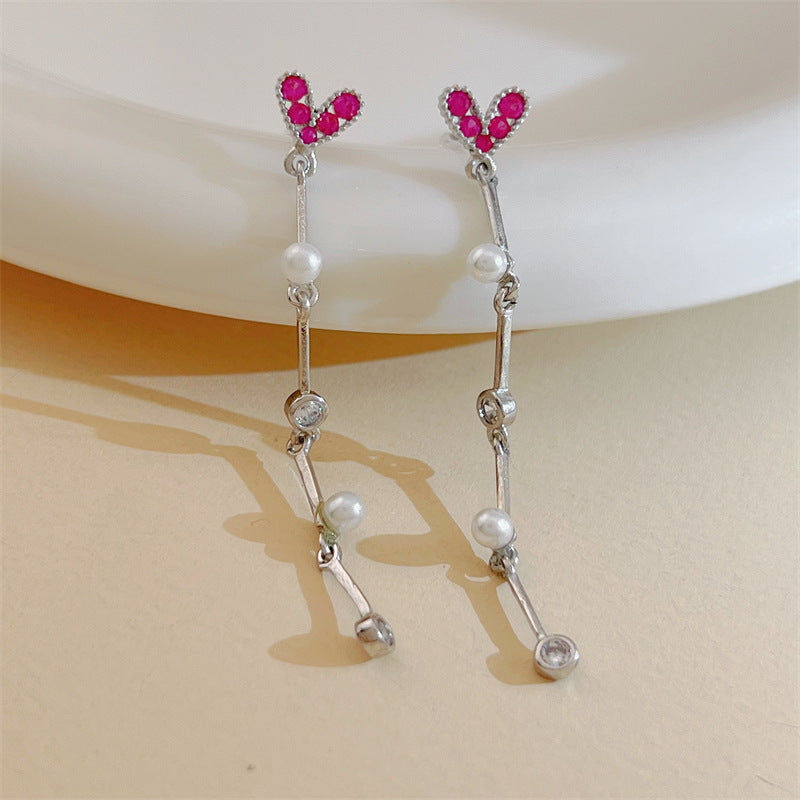 Boucles d'oreilles de haute qualité, Design de niche tendance, Style froid simple