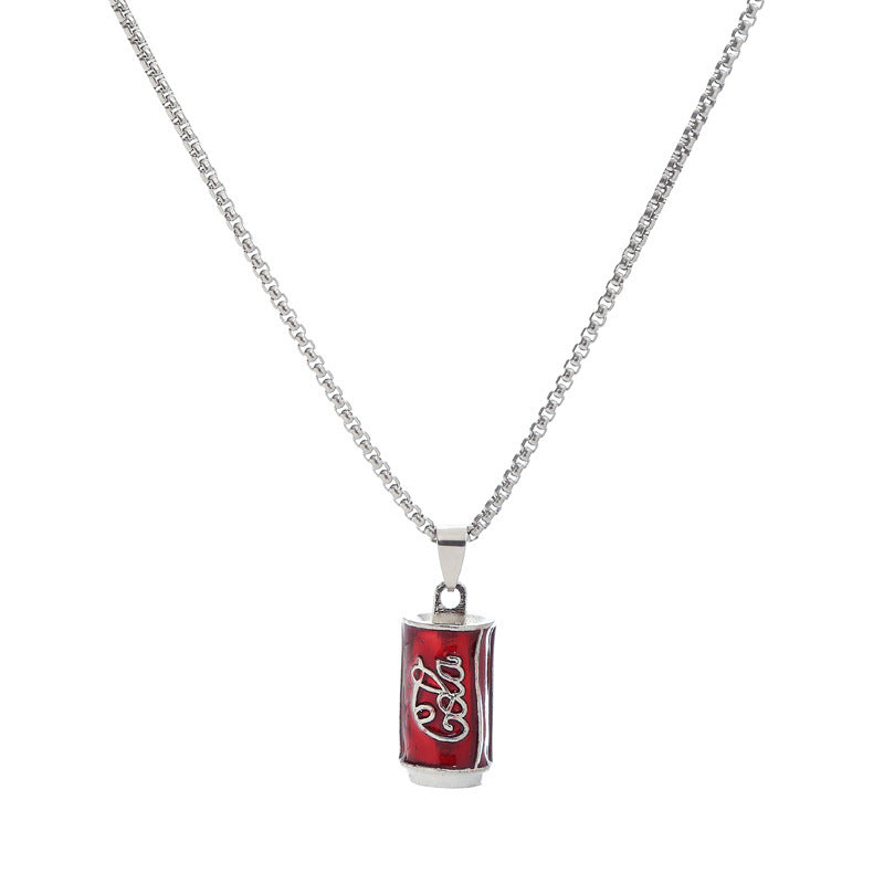 Women's & Men's Coke Can Pendant And Hip Hop Versatile Necklaces