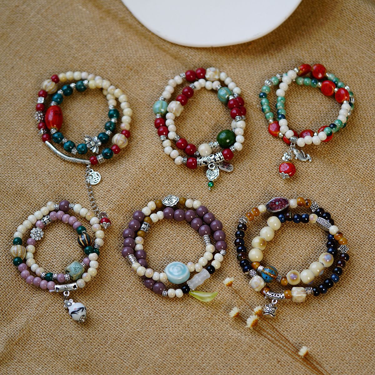 Women's Ethnic Artistic Accessories Strictly Selected Small Bracelets