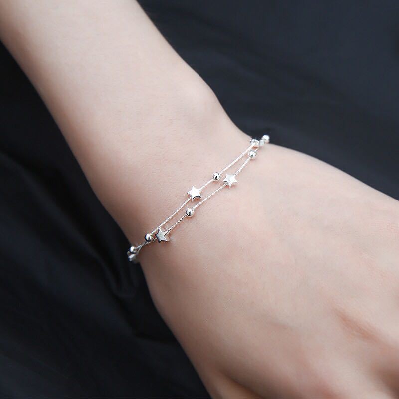 Star Sier-plated Female Korean Jewelry Fashion Simple Classic Bracelets