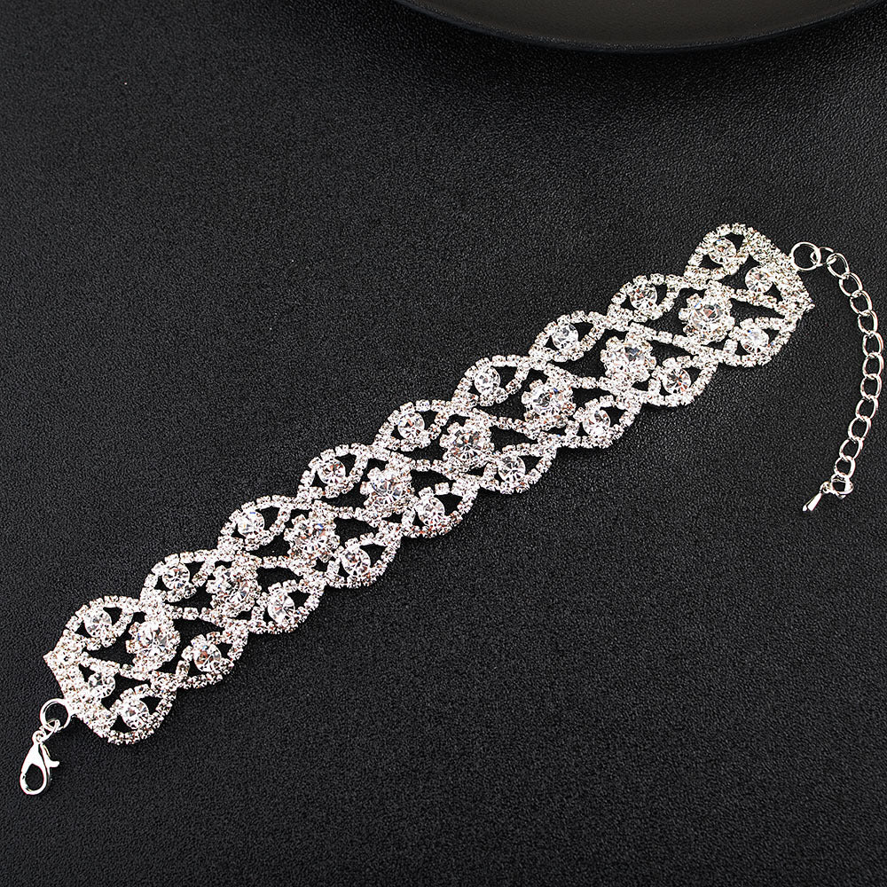 New Bridal Rhinestone Wrist Ornament Wedding Bracelets