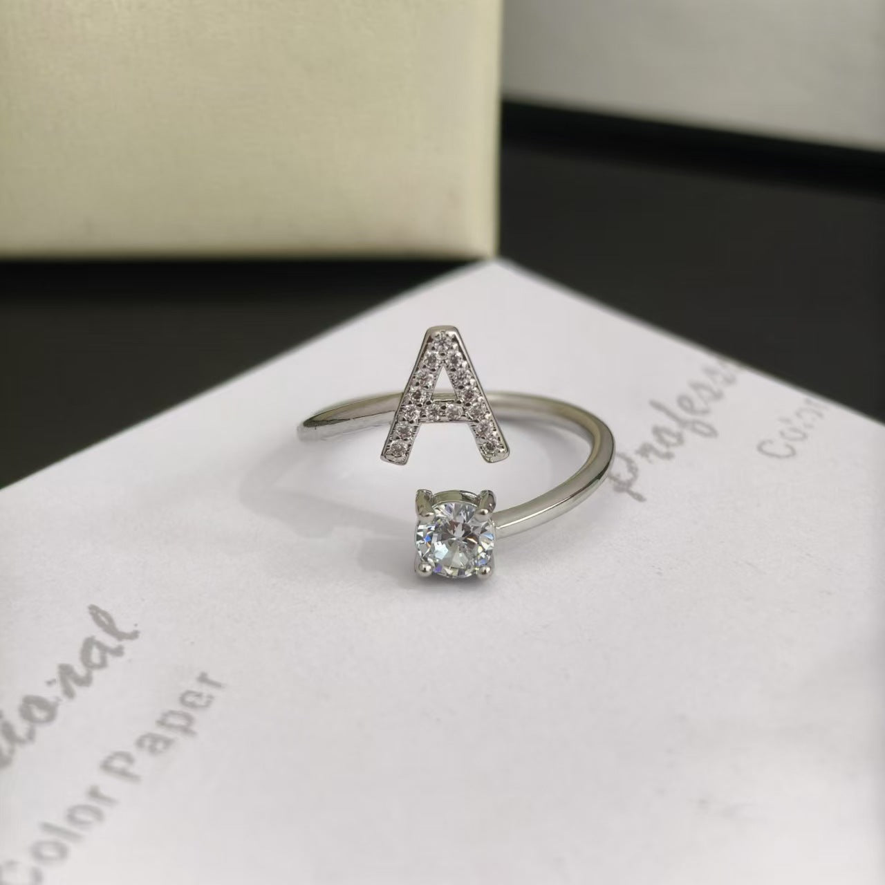 Open Female Your Name My Last English Personality Ring