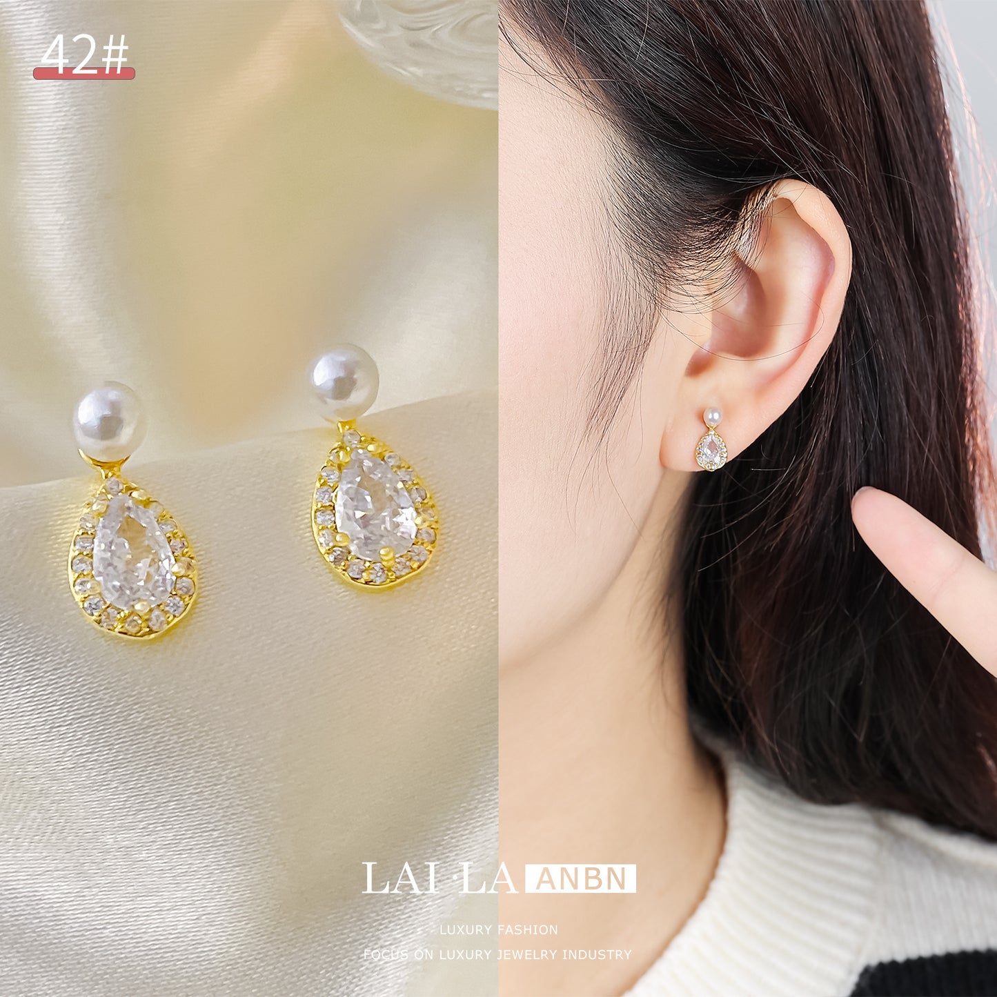 French Retro Pearl Sterling Sier Light Earrings