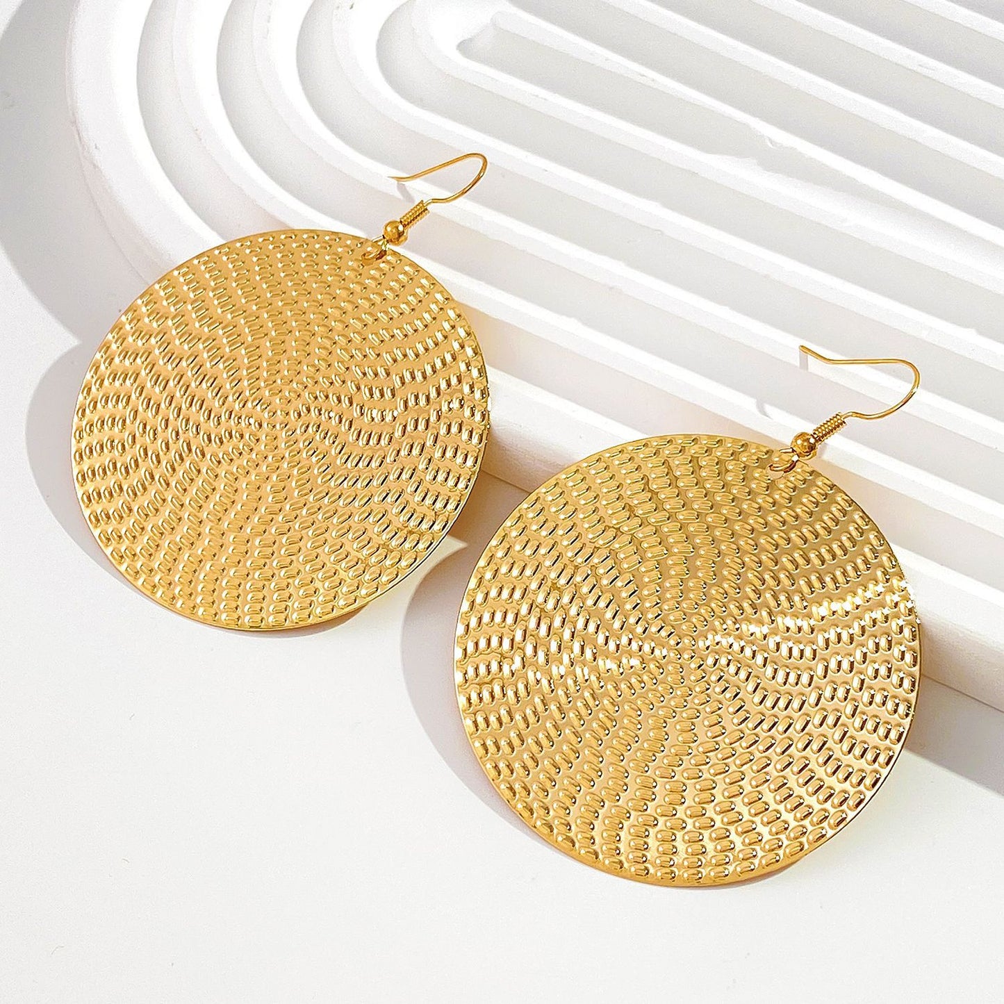 Stylish Round Female Geometric Exaggerated Classic Earrings