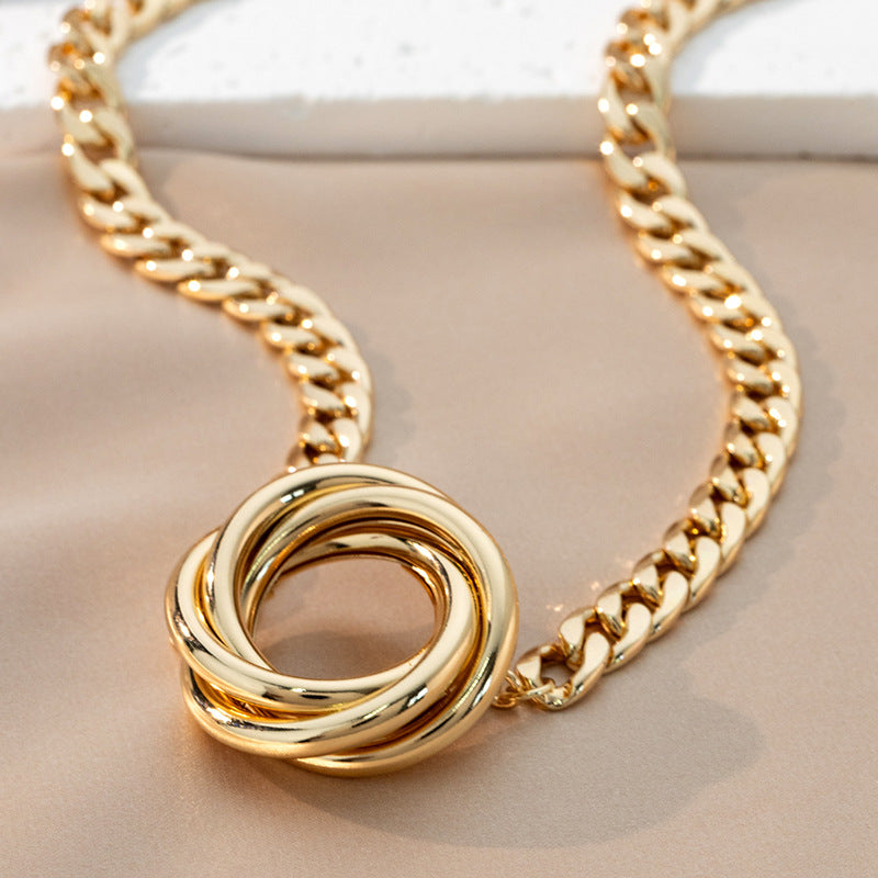 Women's Simple Fashion Sweet Elegant Twist Geometric Jewelry Set