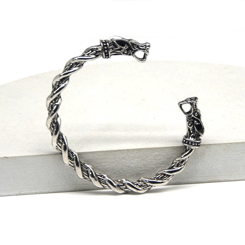 Vine Five-pointed Star Cross Dark Pattern Bracelet