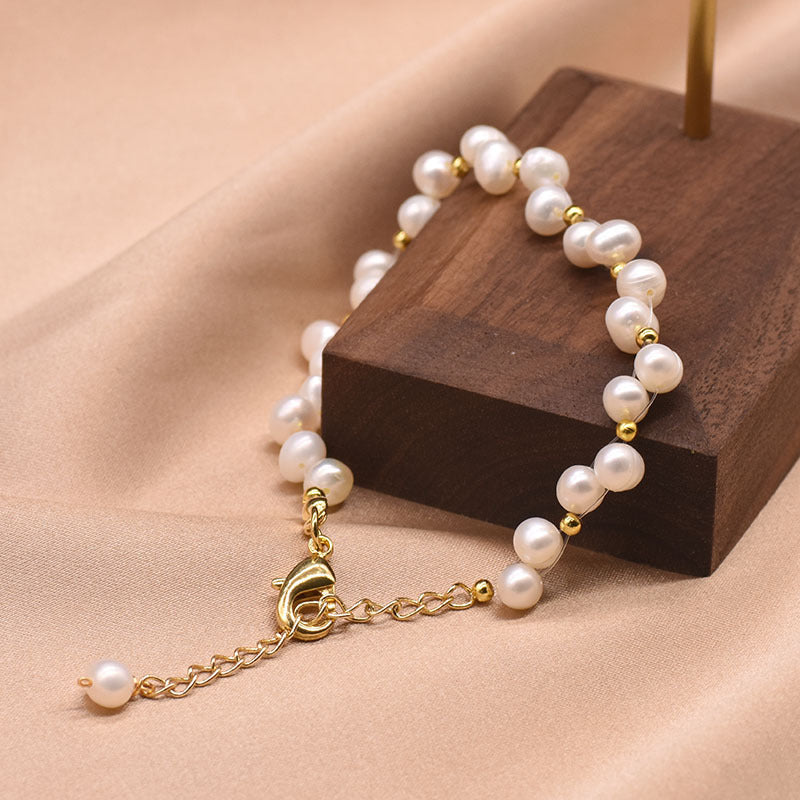 Pearl Natural Design Light Luxury Minority High-grade Bracelets