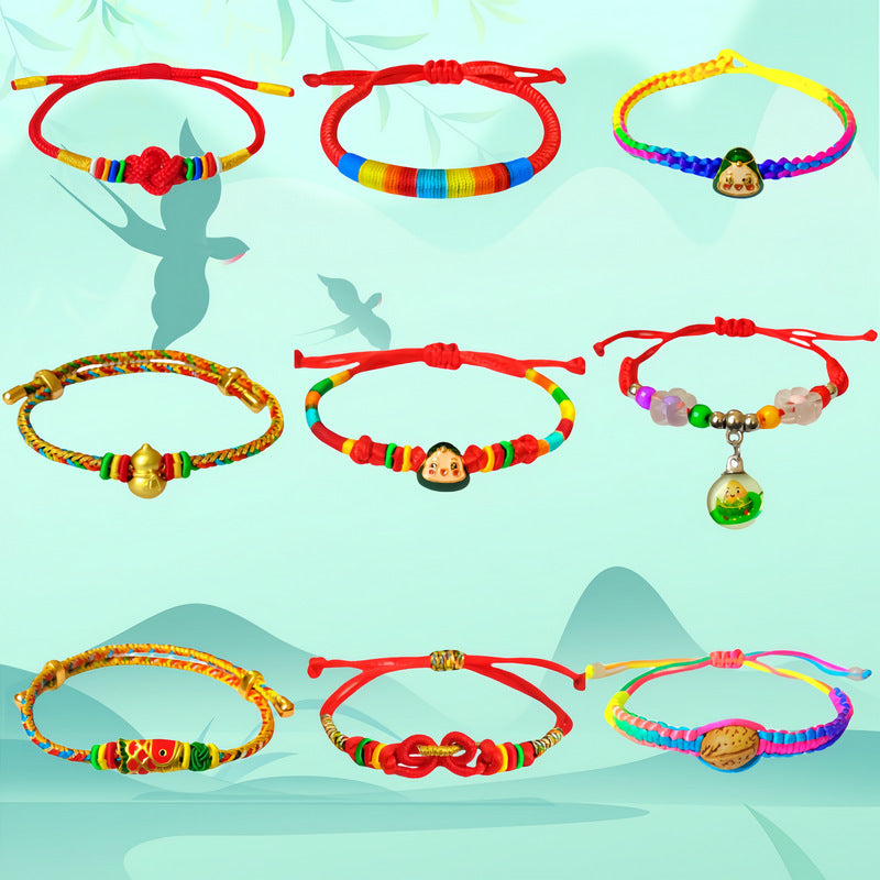 Colorful Wire Carrying Strap Adult Perfume Bag Dragon Boat Festival Bracelets