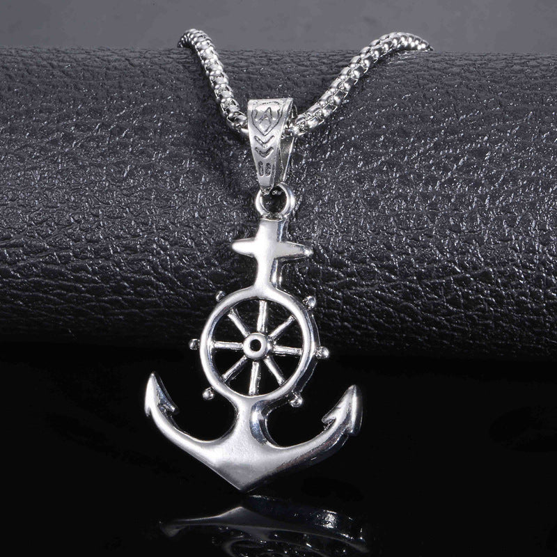 Boat Anchor Pendant Fashion Creative Hipster Hip Hop Necklaces