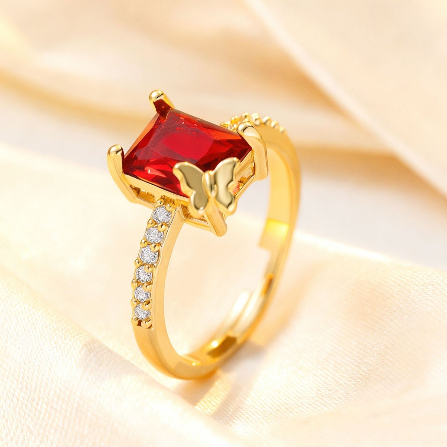 Light Luxury High Sense Opening Adjustable Rings