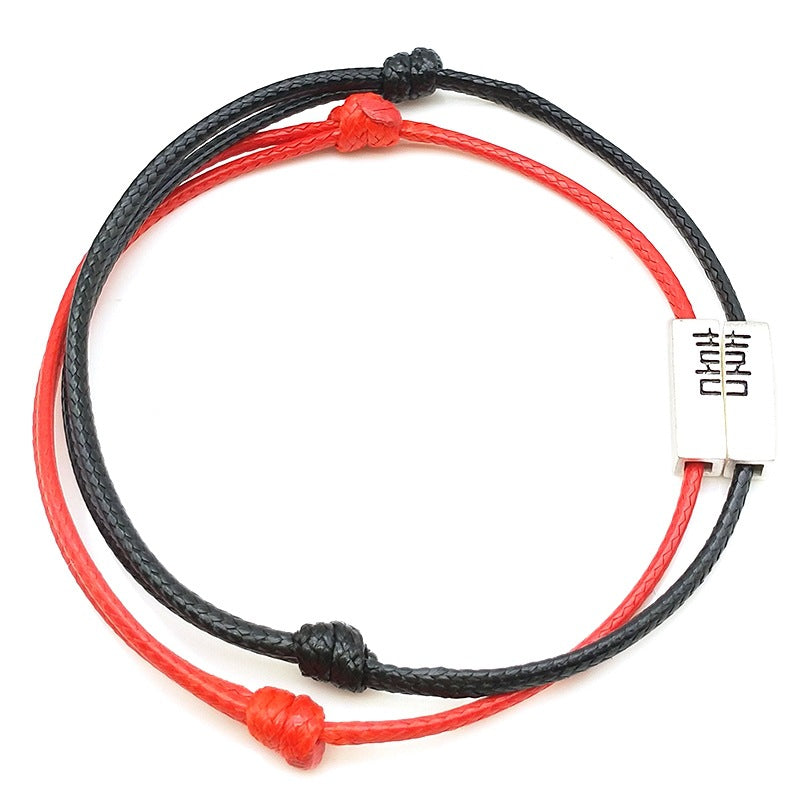 Bracelets de confession en corde rouge et affaires d'amour pour mariage, pour femmes et hommes