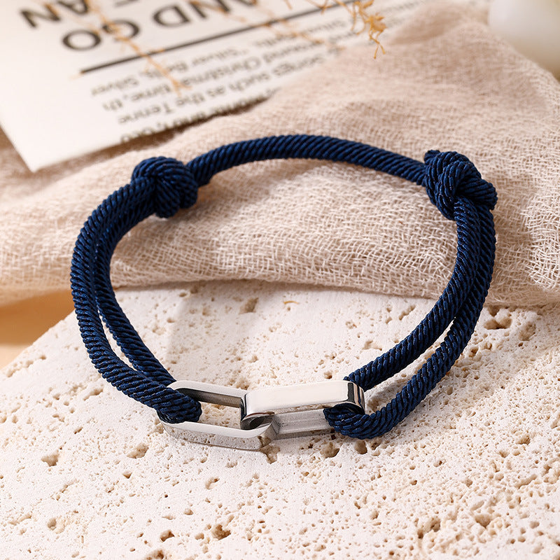 Vachette Clasp Adjustable Stainless Carrying Strap Bracelets
