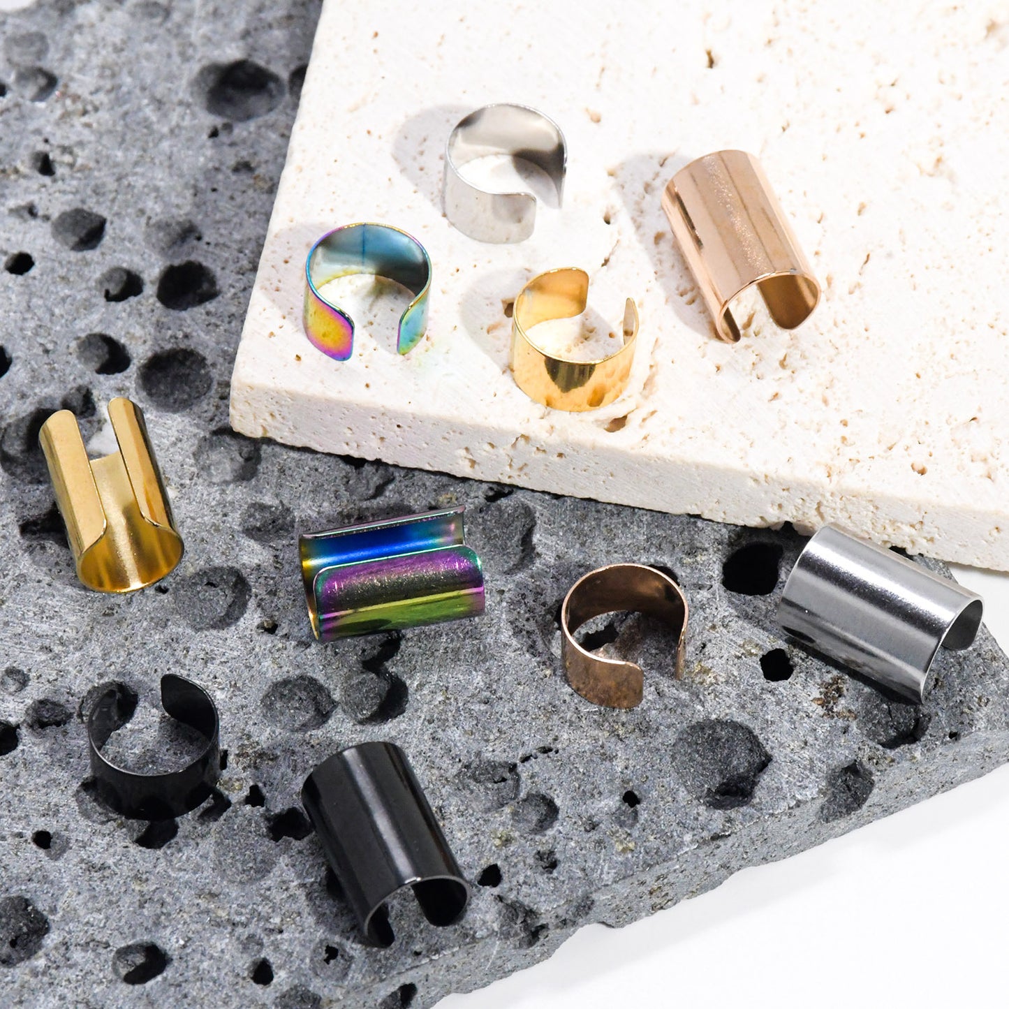 Fashion Stainless Steel Type Flat Spring Titanium Ear Clip