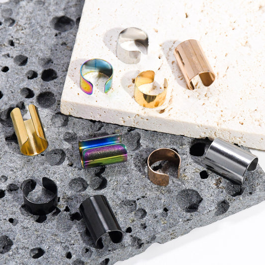 Fashion Stainless Steel Type Flat Spring Titanium Ear Clip
