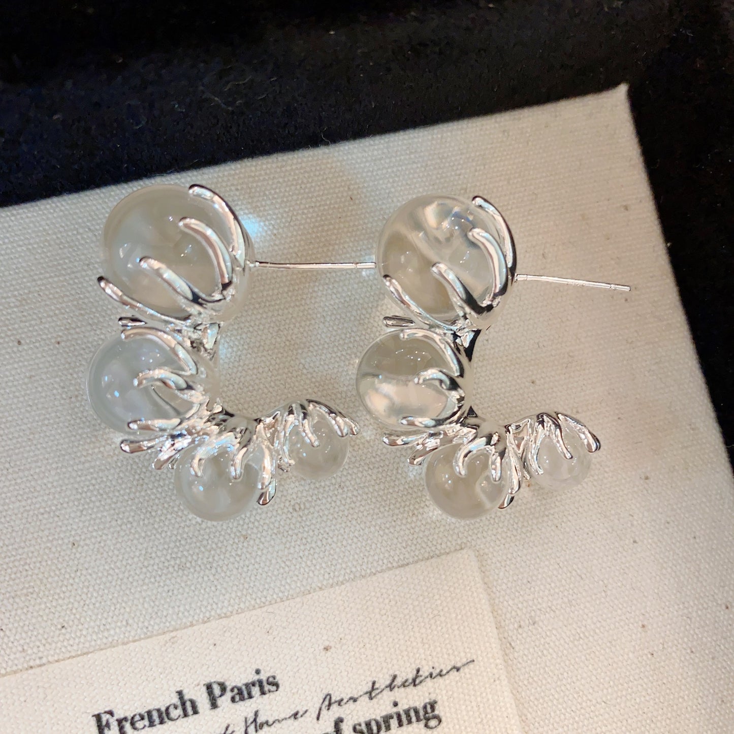 Boucles d'oreilles à aiguille en argent pour femmes, légères, de luxe, minoritaires