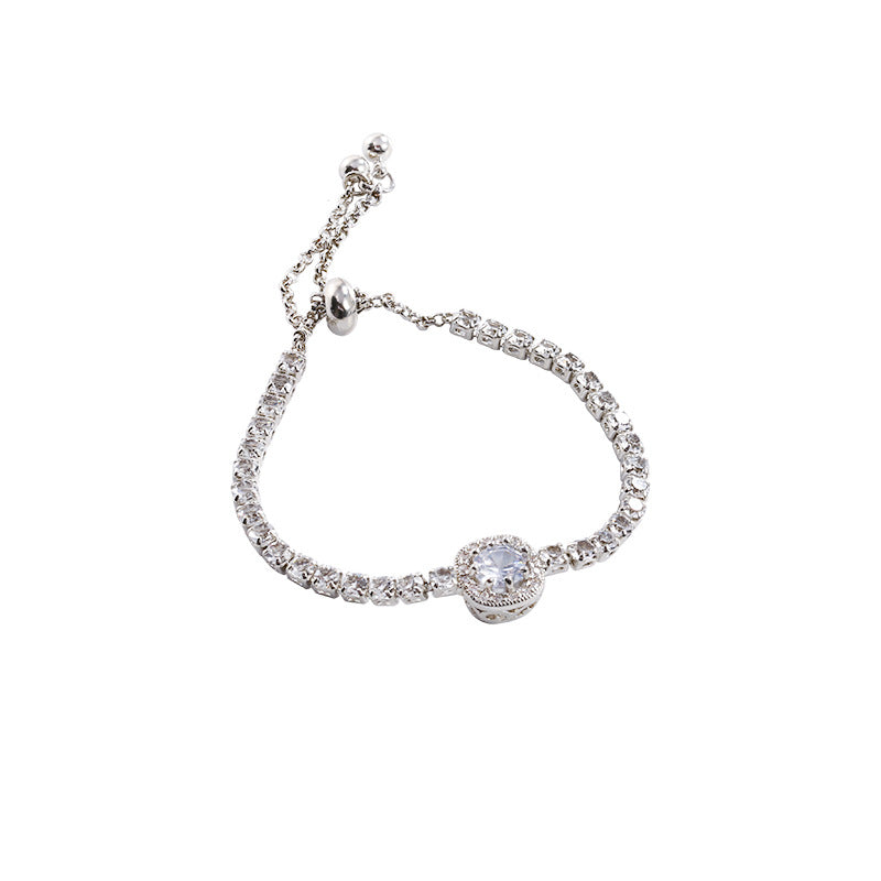 Bracelets de conception minoritaire de luxe léger pour femme en strass et Zircon