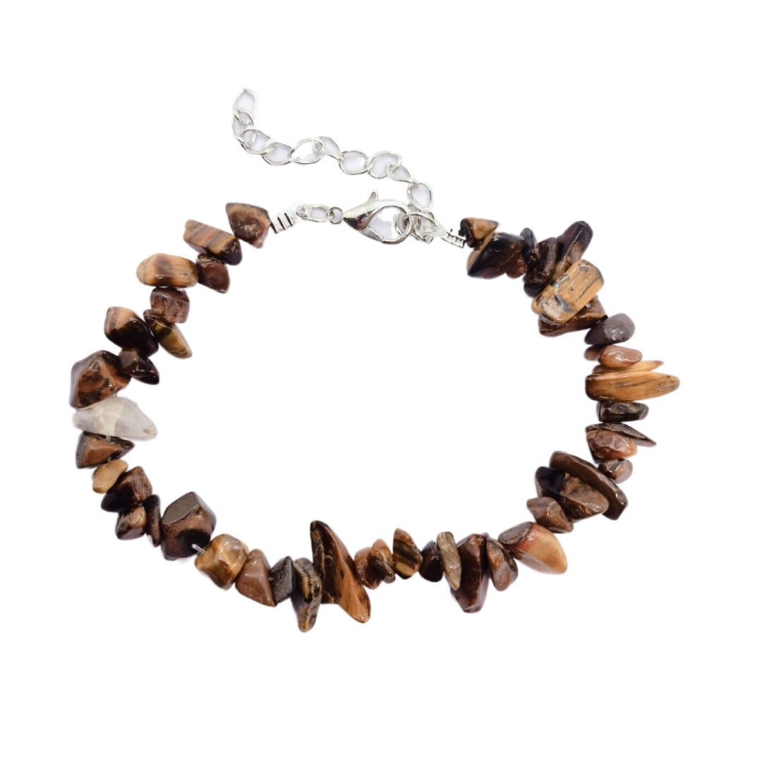 Natural Crystal Agate Gravel Stone Irregular Bracelets