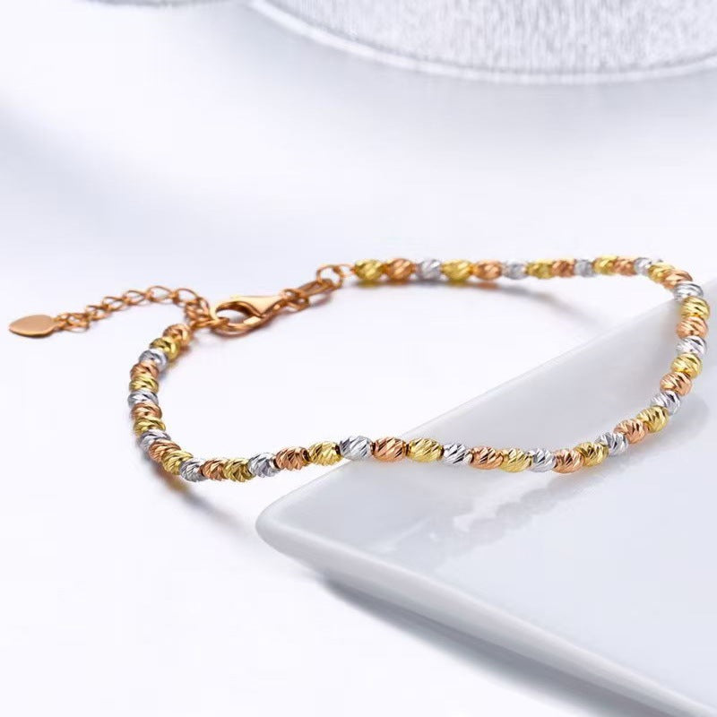 Women's French Retro Gold Universal Chain Sweater High-grade Three-color Jewelry Set
