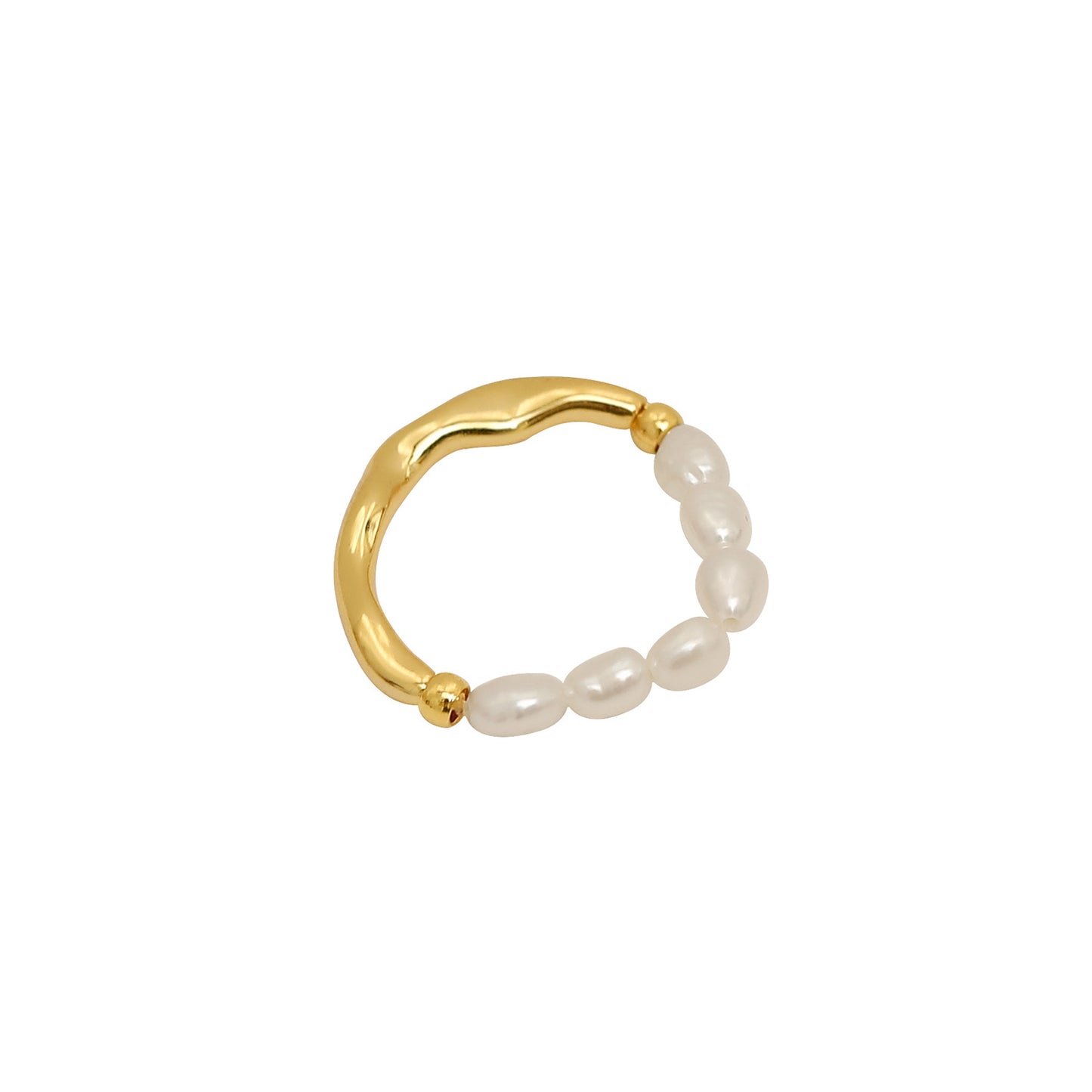 Women's Freshwater Pearl Design Style Fashion Rings