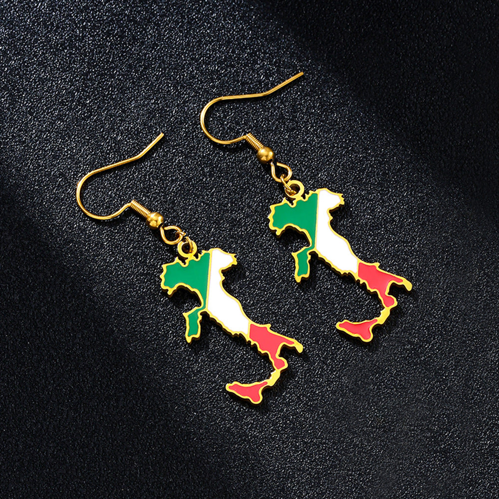 Women's & Men's Vintage Oil Drop Italian Fishhook Ethnic Style Earrings