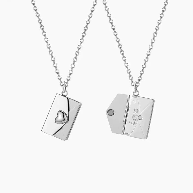 Colorfast Couple Book Personalized Love Open Close Sweater Necklaces