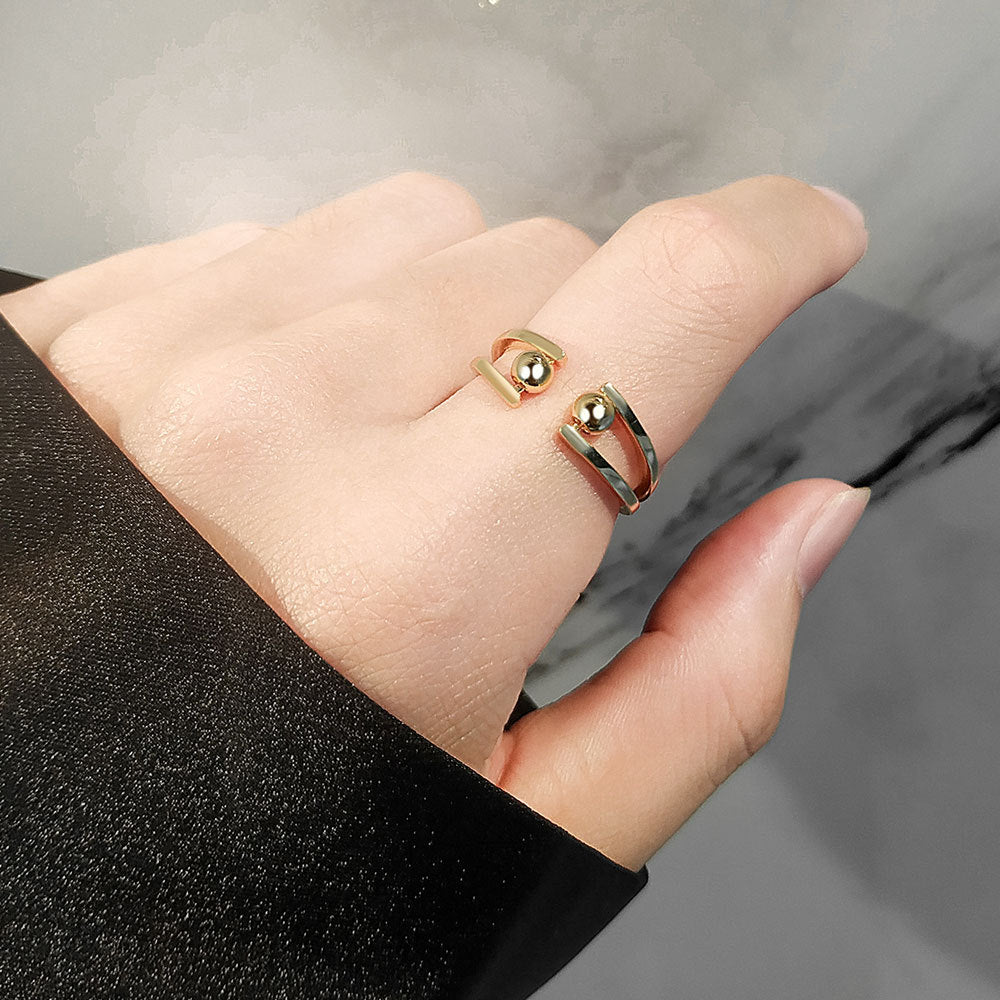 Retro Simple Stylish Joint Adjustable Ball Rings