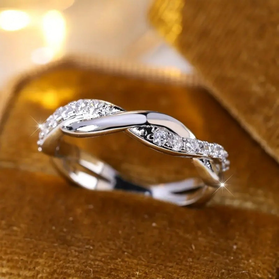 Women's Gold Color Cross Finger For Ring