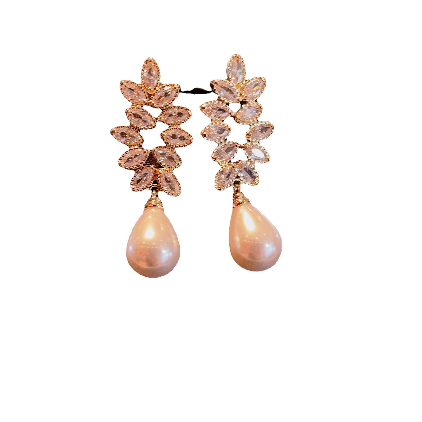 Water Drops Pearl Fashion Temperament Bride Earrings