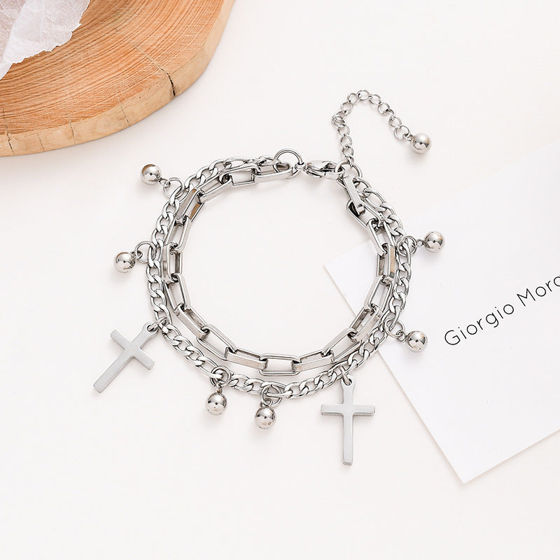 Steel No Fading Female Design Versatile Ornament Bracelets