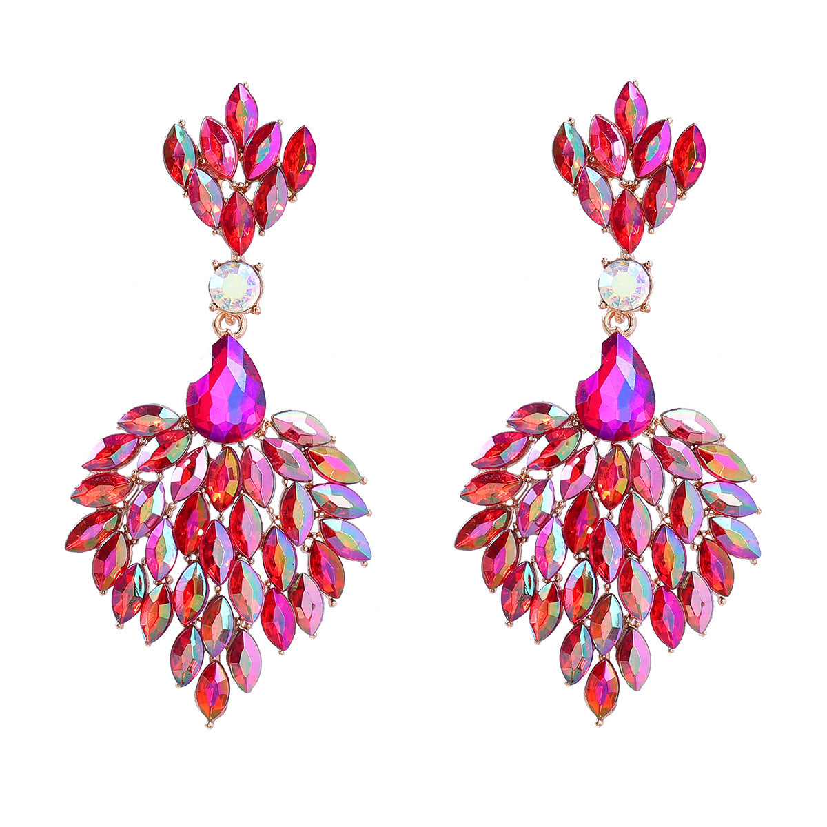 Crystals Female Alloy Diamond Splendid Super Earrings