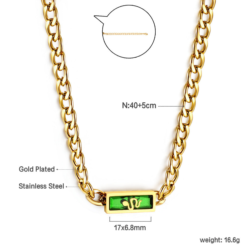 French Entry Lux Elegant Clavicle Chain Necklace