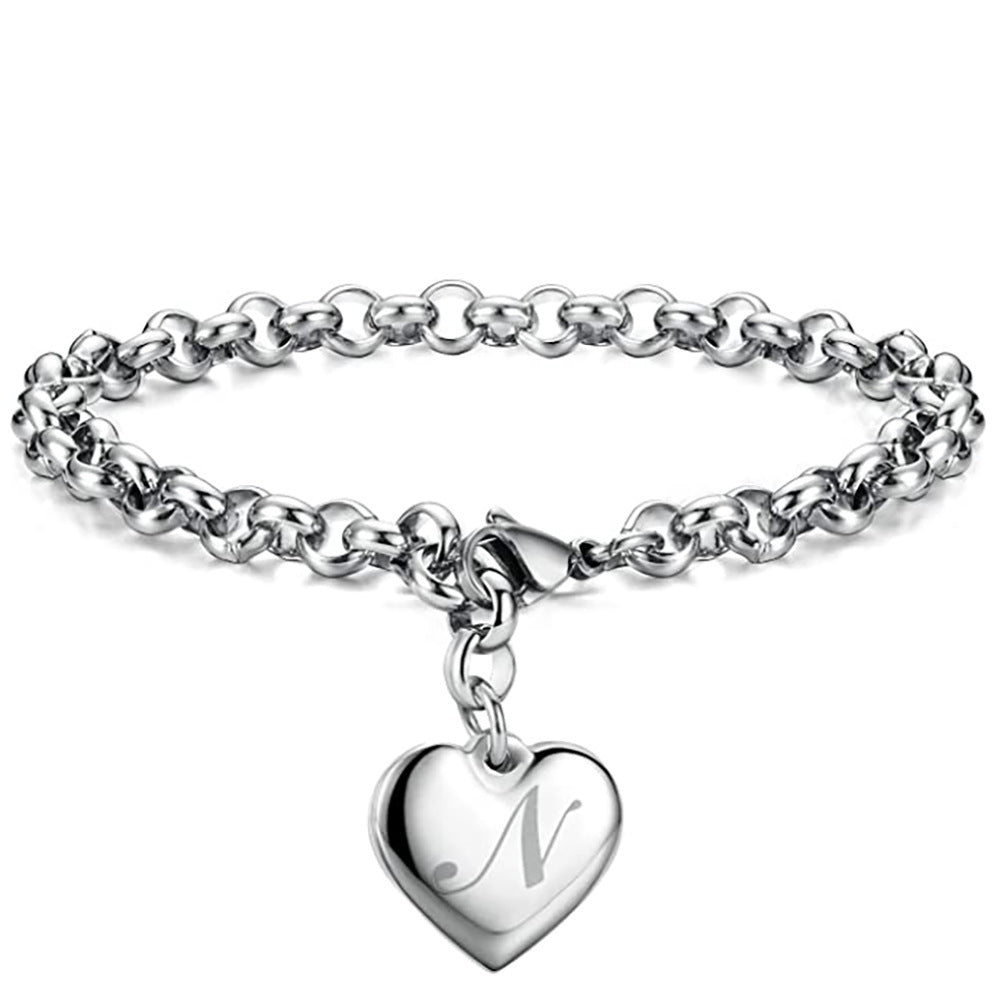 Letters Fashionable Lettering Titanium Steel Female Bracelets