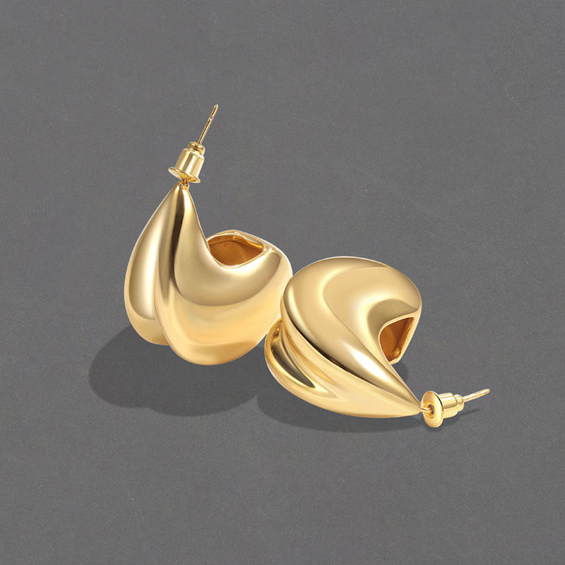 Gold Geometric Niche Advanced Design Sense Earrings