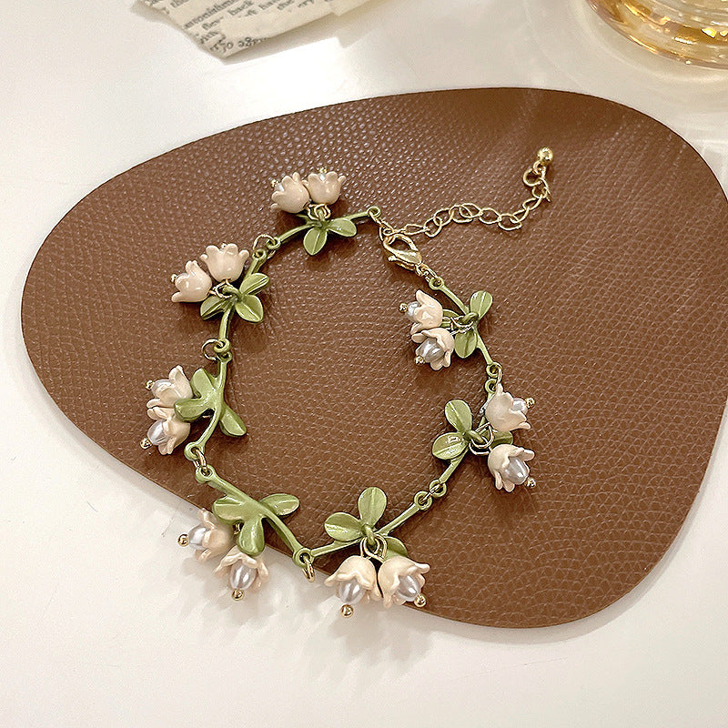 Women's Mori Style Lily Pearl Simple Super Bracelets