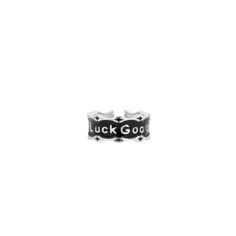 Niche Black Desert Female Twin Unique Romantic Ring