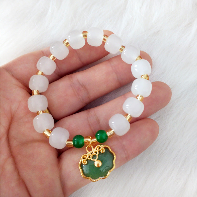 Longevity Lock Jade Safety Girlfriends Female Gift Live Bracelet