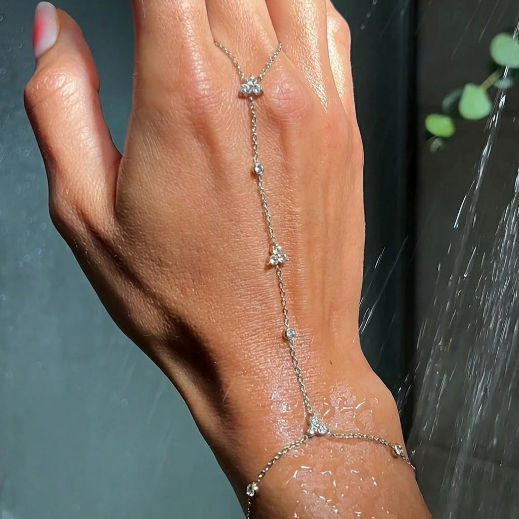 Women's Light Luxury Copper Chain Finger Graceful Personality High-grade Bracelet
