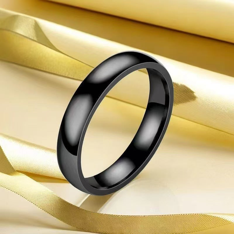 Stainless Steel Simple Light Body Titanium Ring