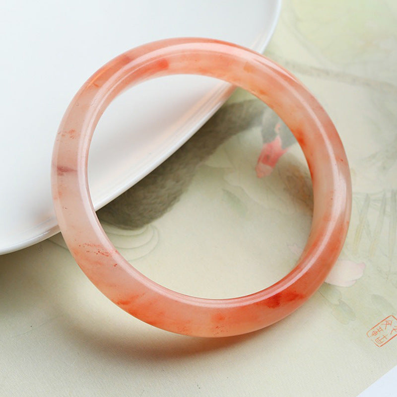 Rock Jade Bangle Round Bar Imperial Concubine Live Bracelet