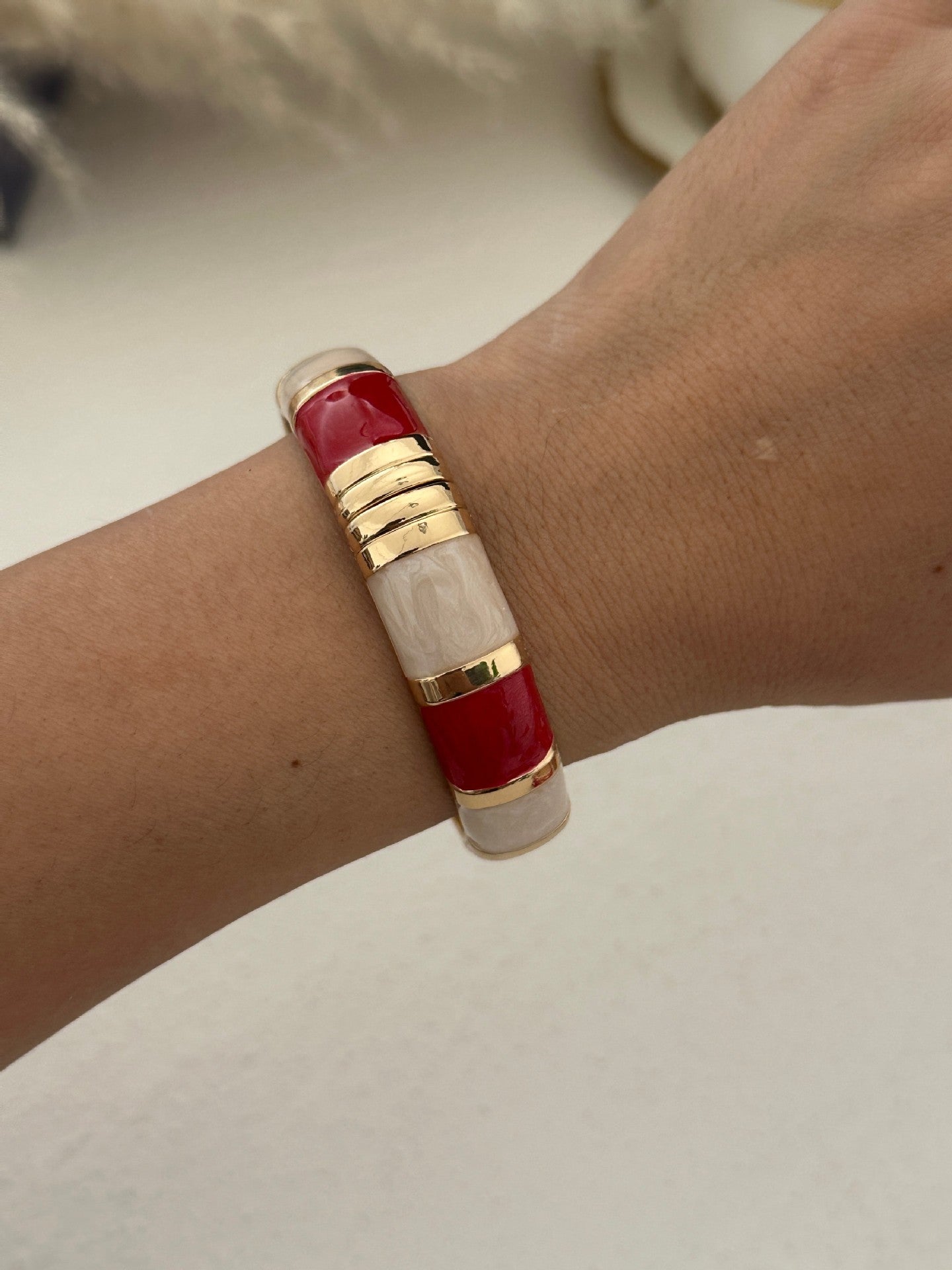 Alloy Female Personality Enamel Drop Oil Vacation Style Bracelets