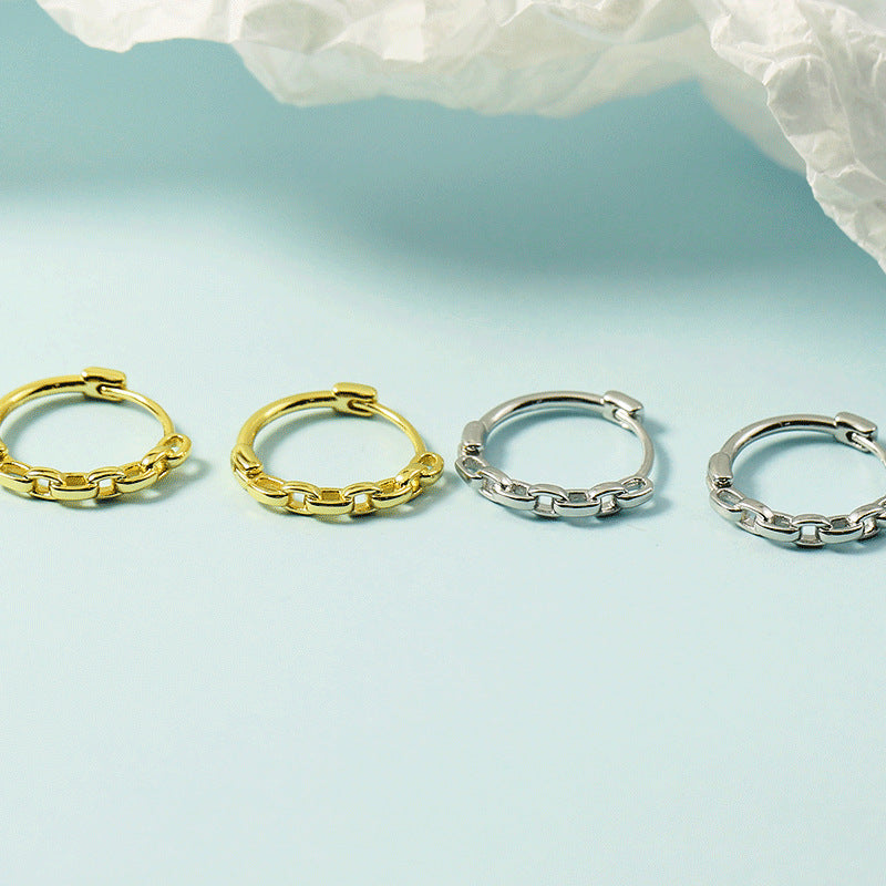 Women's Chain Clip High-grade Simple Circle Niche Design Ear Buckle