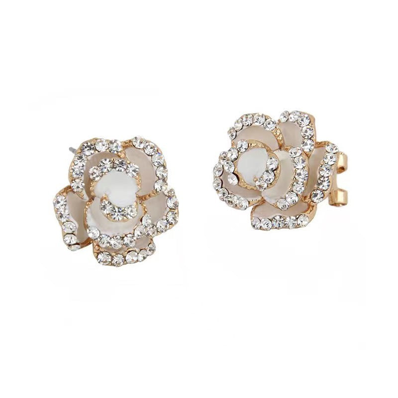 Korean Style Clips Piercing Female Fresh Sweet Cute Earrings