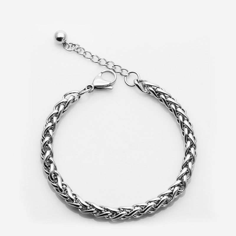 Women's & Men's Titanium Steel Stainless Turnbuckle Keel Chain Bracelet