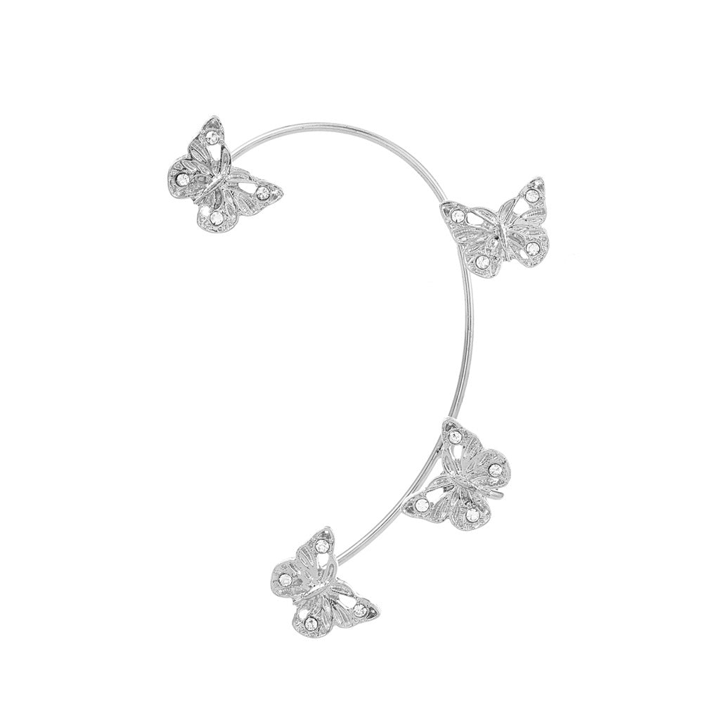 Women's Fairy Mori Style Diamond Butterfly Fashion Ear Clip