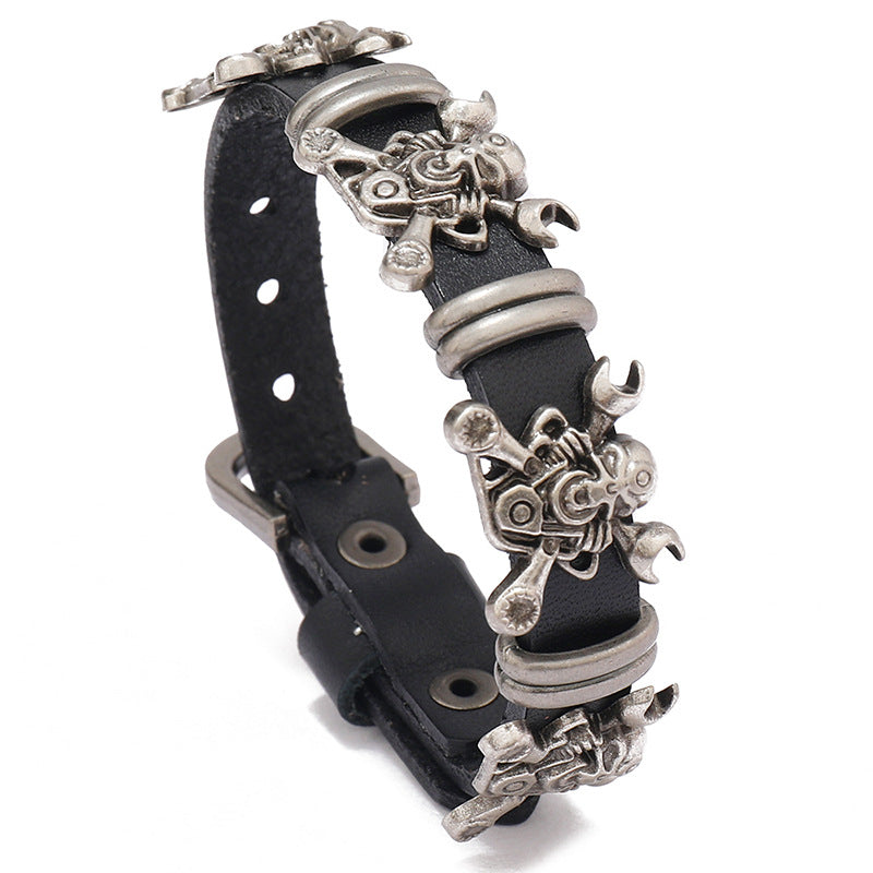 Fashion Simple Punk Cattle Leather Personality Bracelets