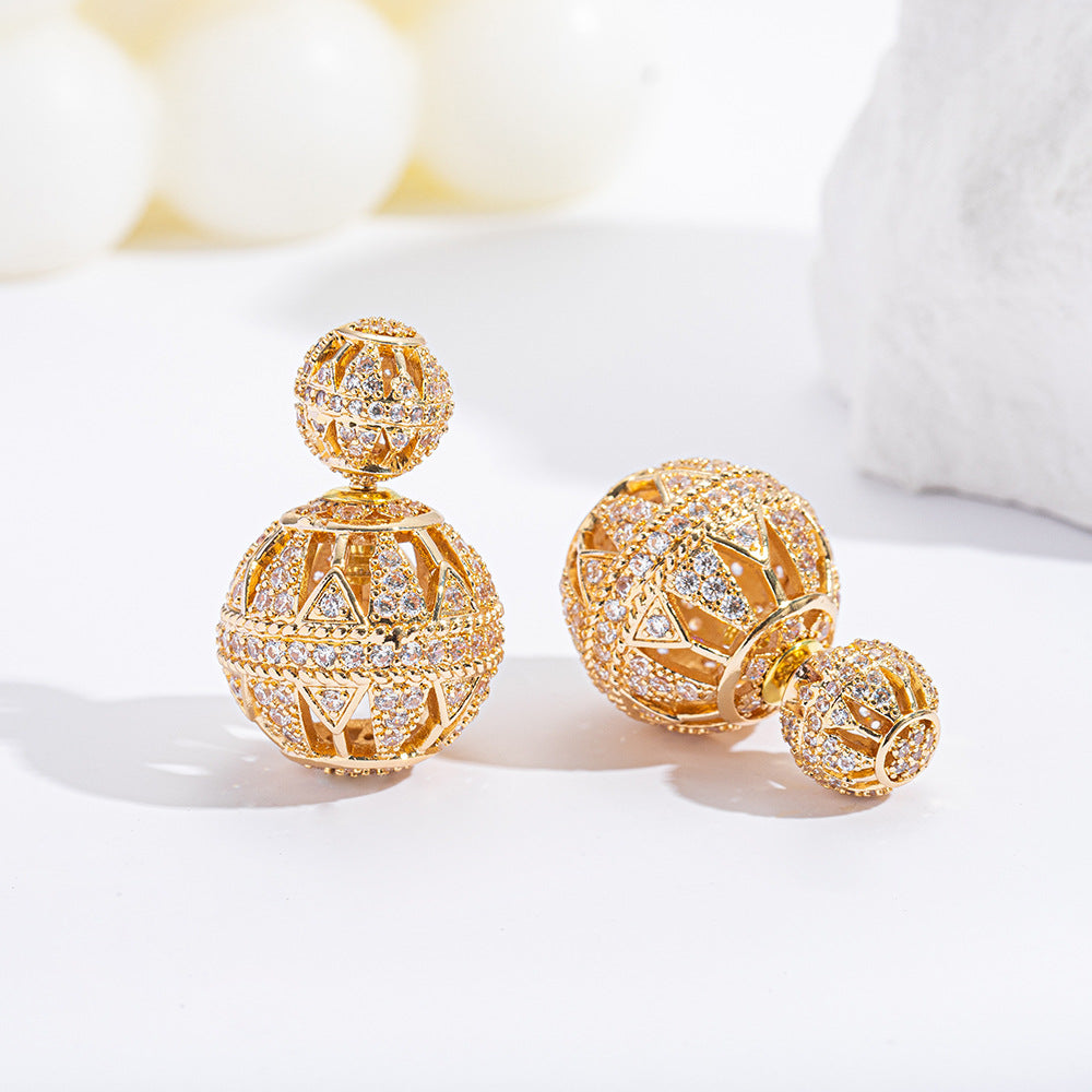 Design High Sense Engagement Banquet Wear Holiday Gift Hollow Earrings