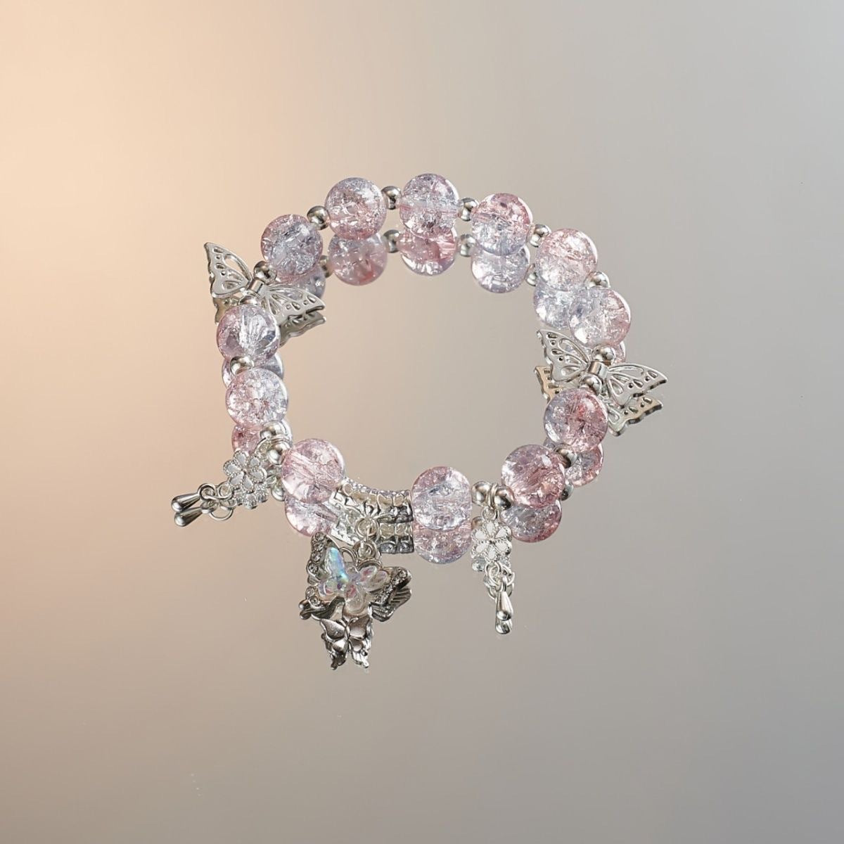 Sweet Butterfly Beaded Design Female Gift Bracelets