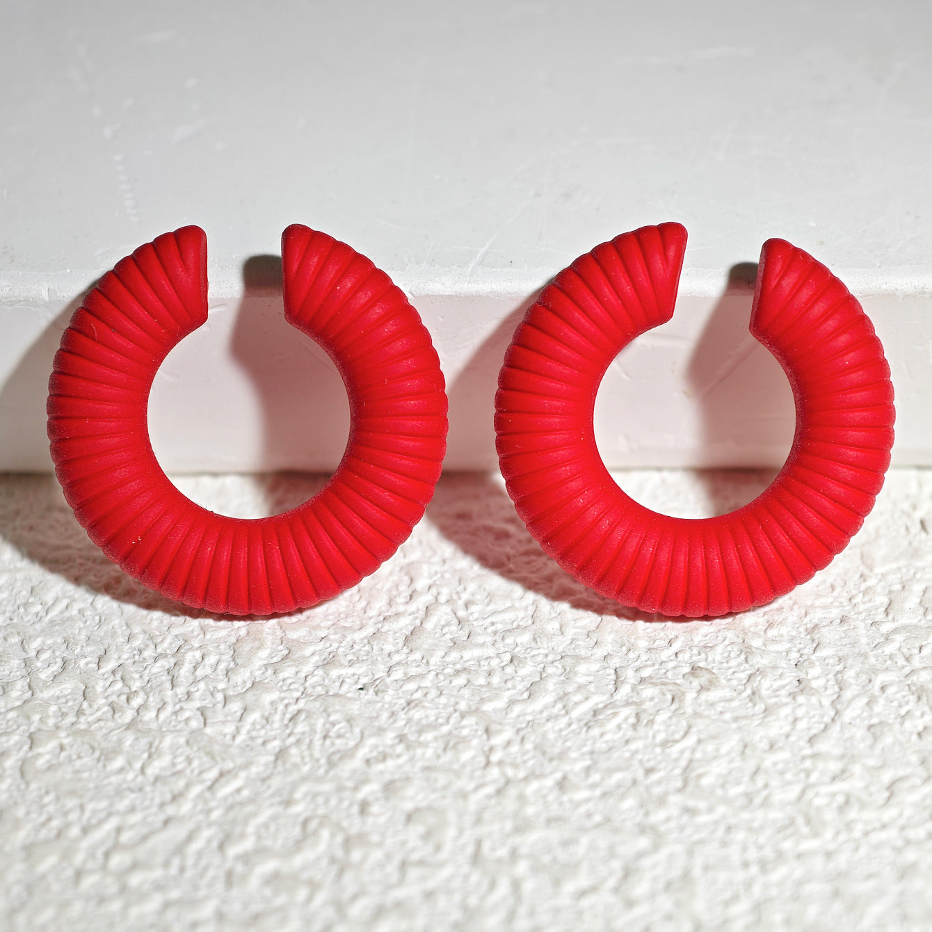 Acrylic Candy Color Matte Simple Design Ear Clip