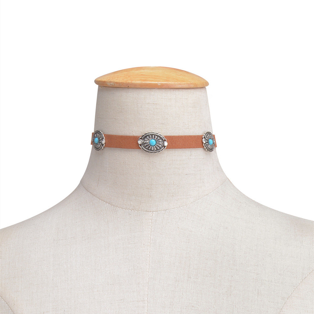Women's Tophus Bohemian Collar Vintage Geometric Metal Necklaces
